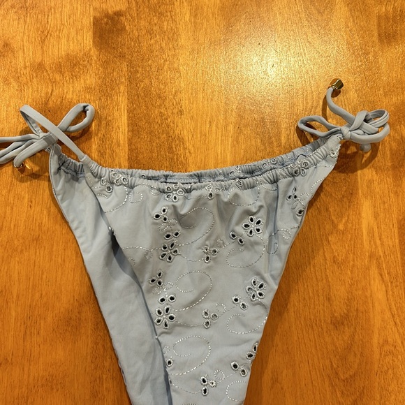 Blackbough baby blue mix and match two-piece swim set - Picture 2 of 10